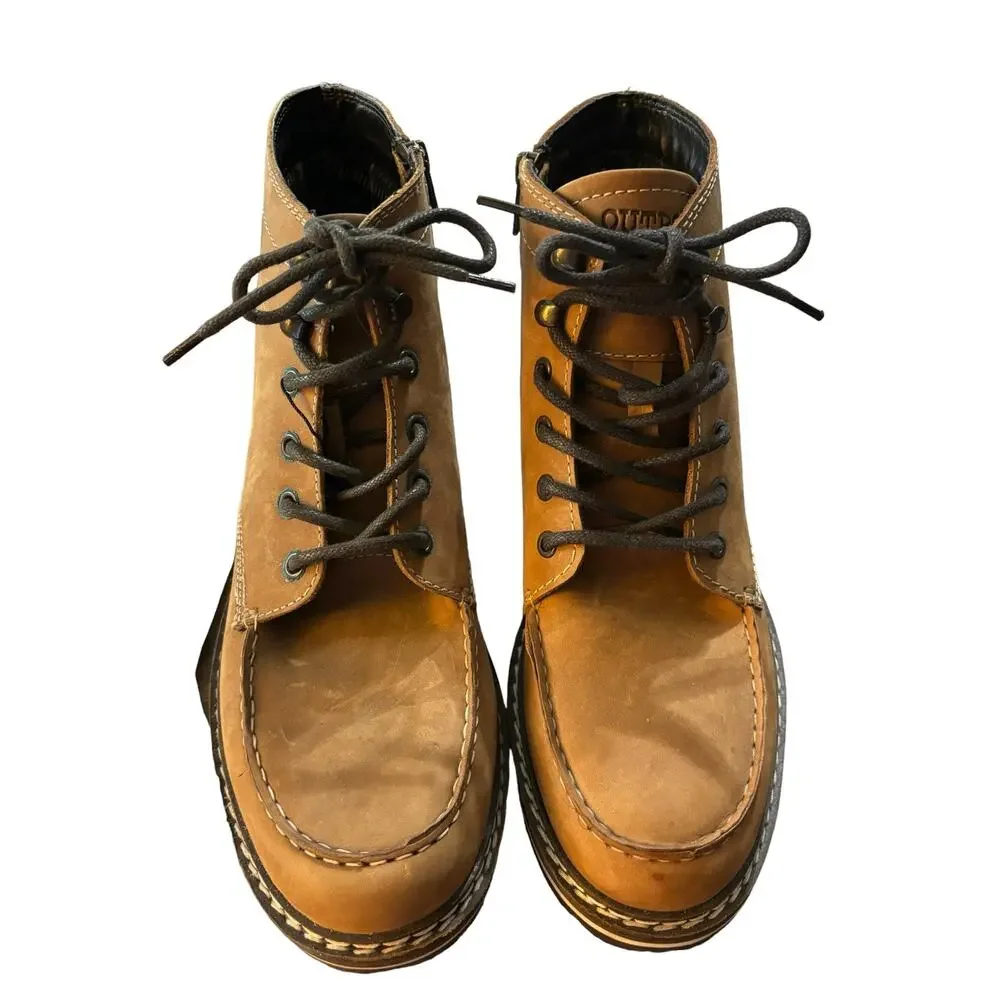 Buckle Outpost Makers Holden Leather Work Boots Men’s 9.5 NWOT Tan
